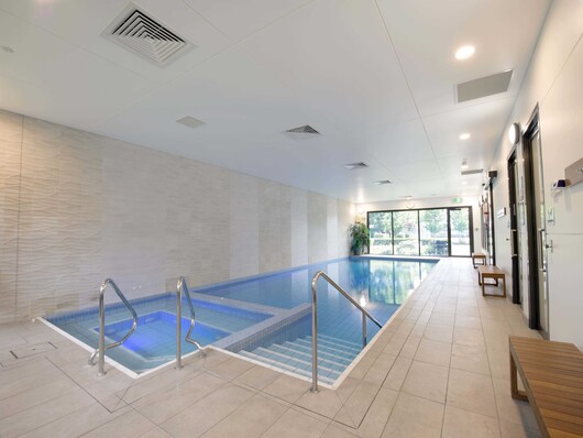 Indoor pool spa