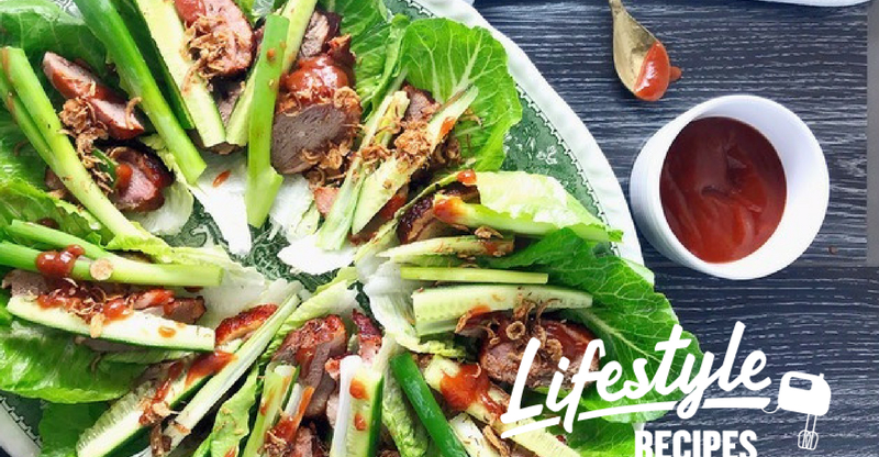 Lifestyle Recipes Hoisin Lettuce Duck Wraps