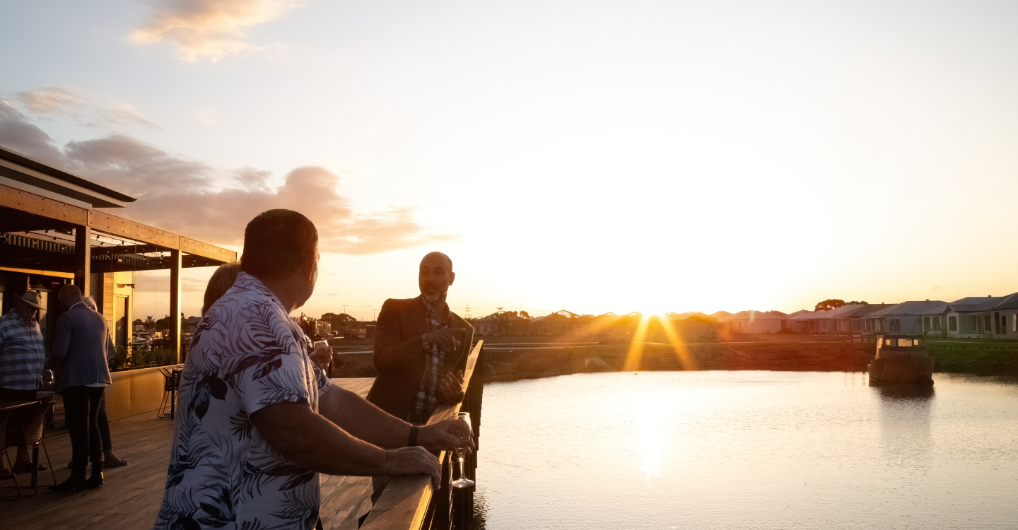 Bellarine Clubhouse Deck Sunset Homeowners