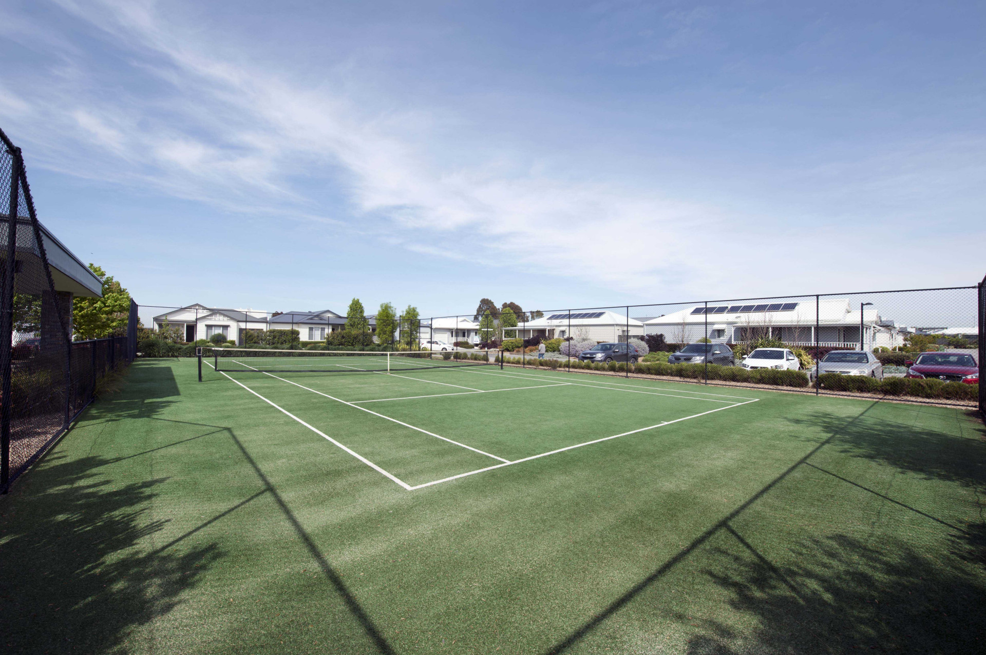 Berwick Waters Clubhouse Exterior Tennis court