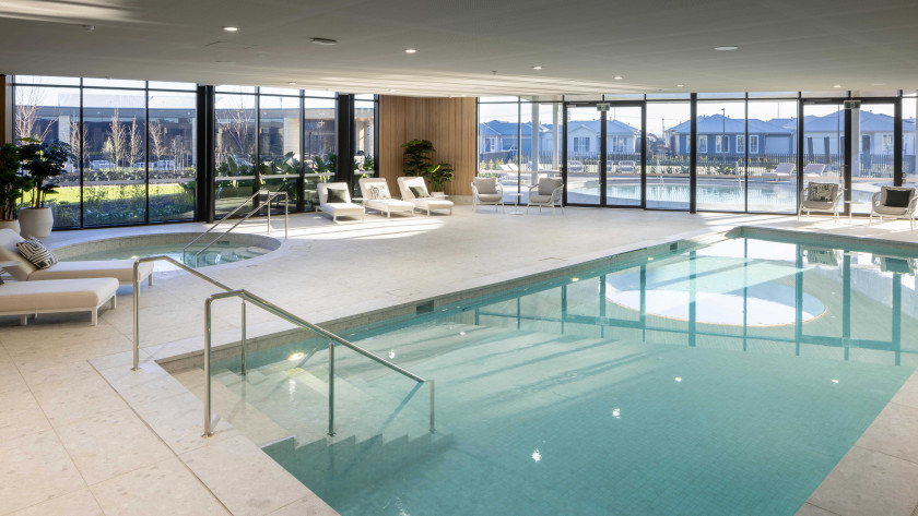 Meridian Clubhouse Interior Pool Spa