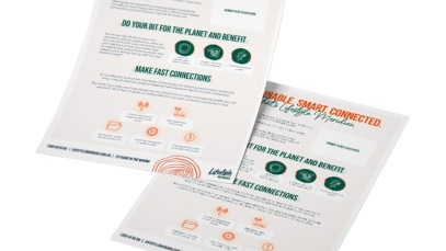 Lifestyle Communities® meridian Sustainability flyer tile