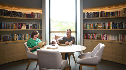 Mount Duneed reading in Library