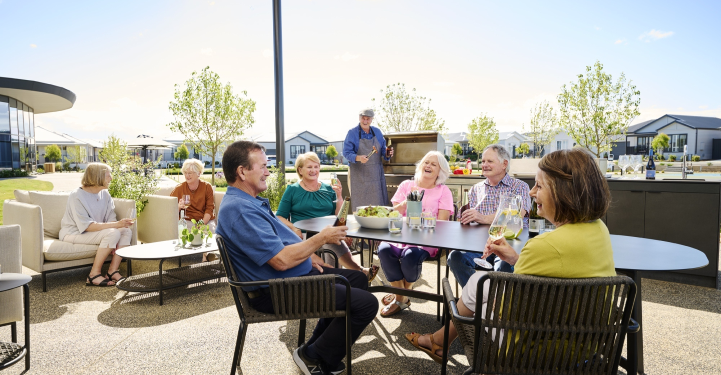 Mount Duneed BBQ socialising