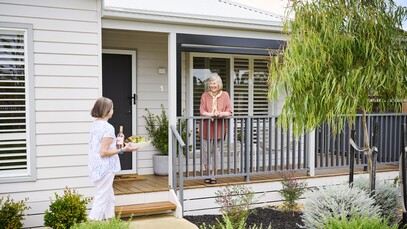 Lifestyle Mount Duneed Visiting neighbour deck