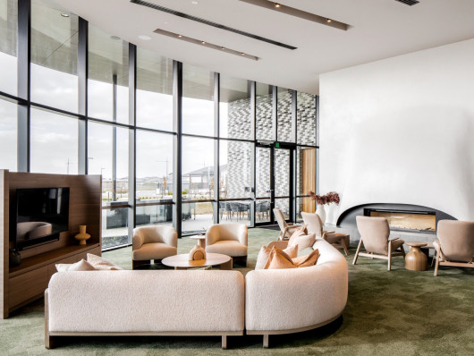 Wollert Clubhouse Interior TV Fireplace
