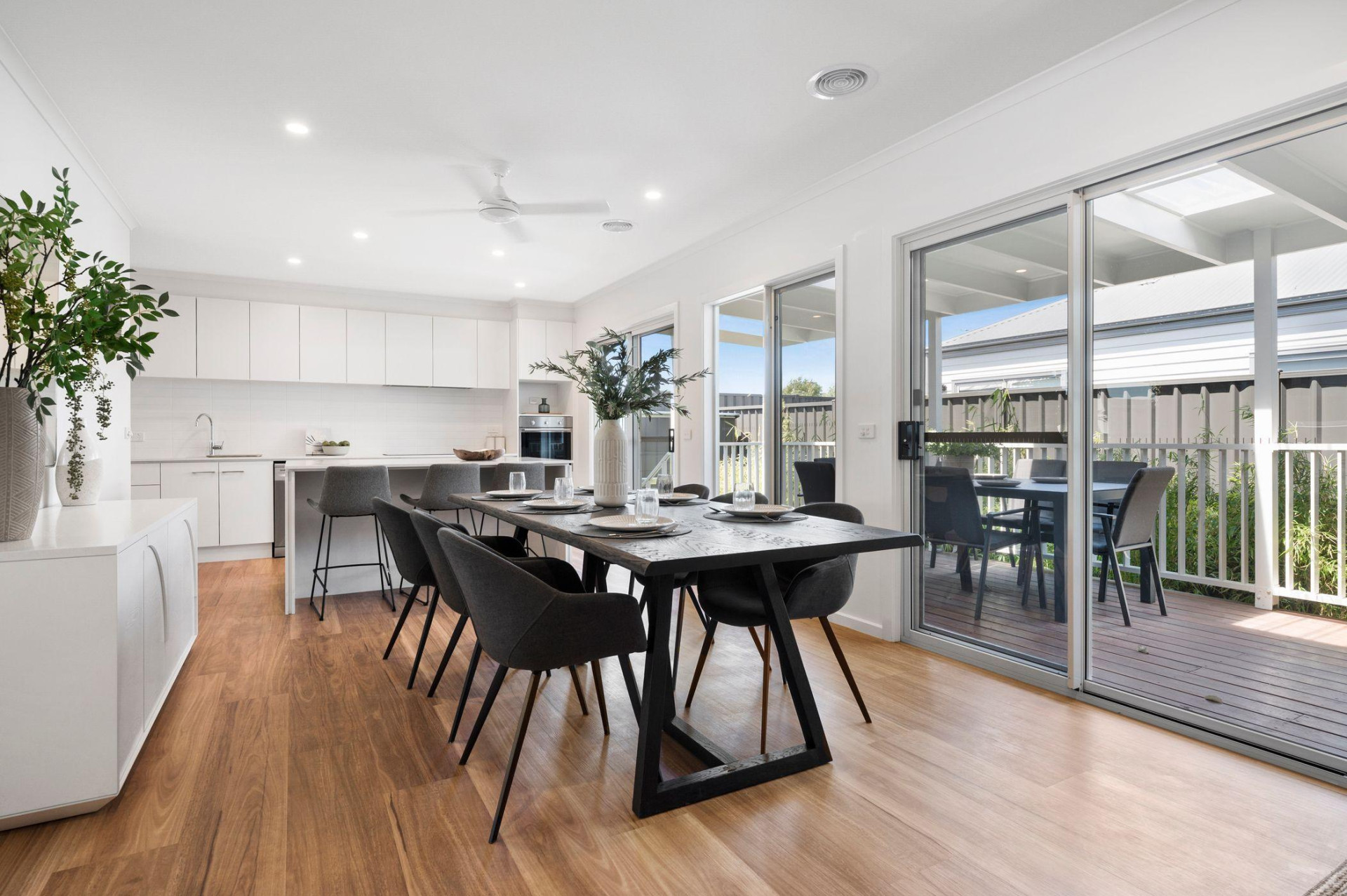 Summer Interior Dining Kitchen