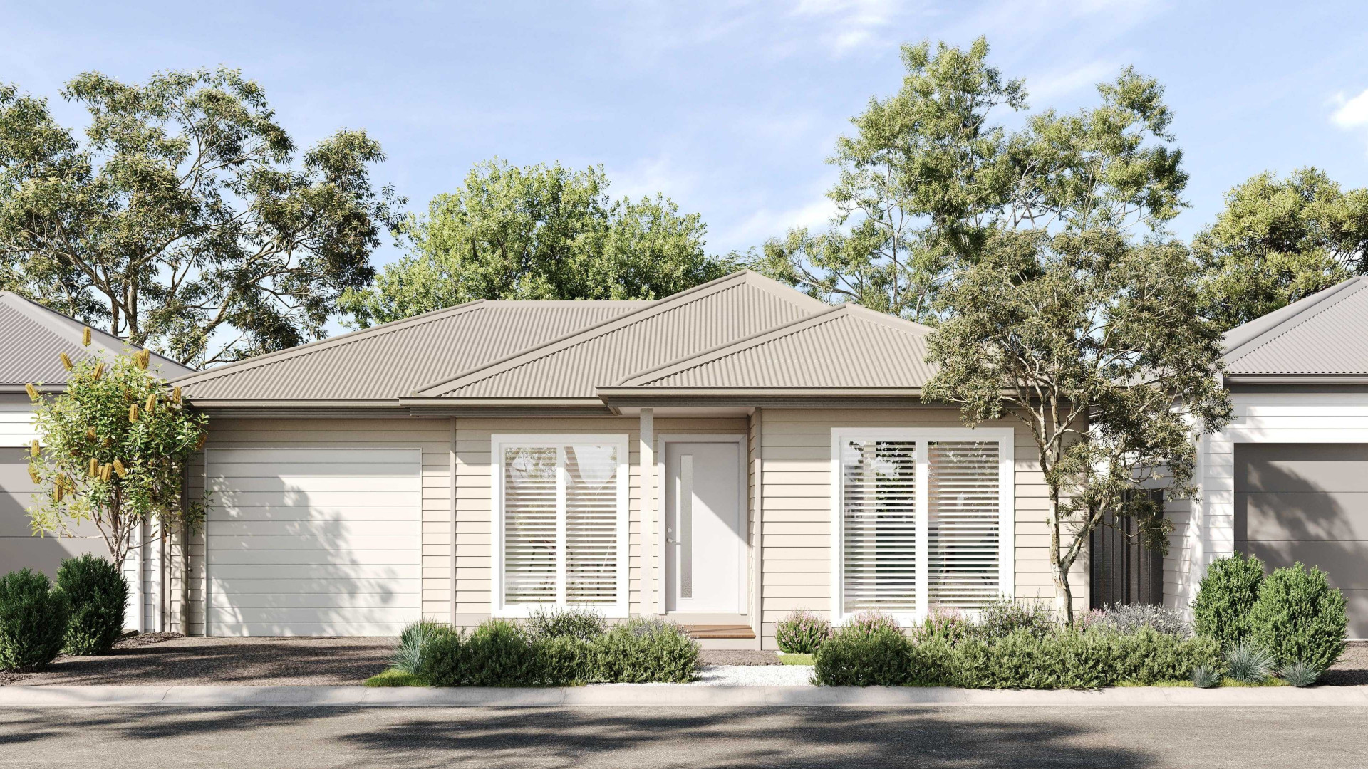 Meridian Barker Exterior Facade Cedar Colour Linen min min