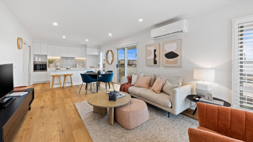 Deanside Allan Living Dining Kitchen view