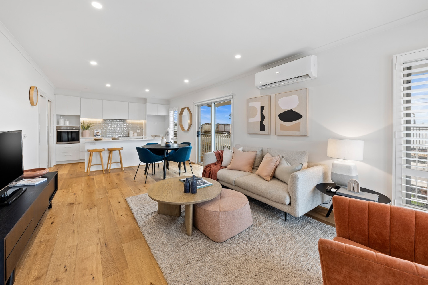 Deanside Allan Living Dining Kitchen view