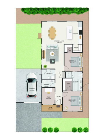 Lifestyle St Leonards The Shore Yule LH A4 Floorplan