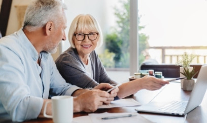 Lifestyle Communities® Happy couple retirement planning downsizing over50s