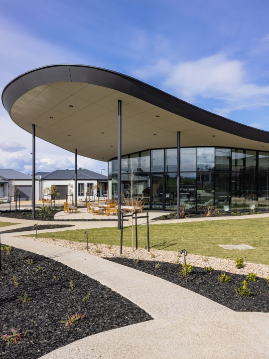 Deanside Clubhouse Exterior Vertical