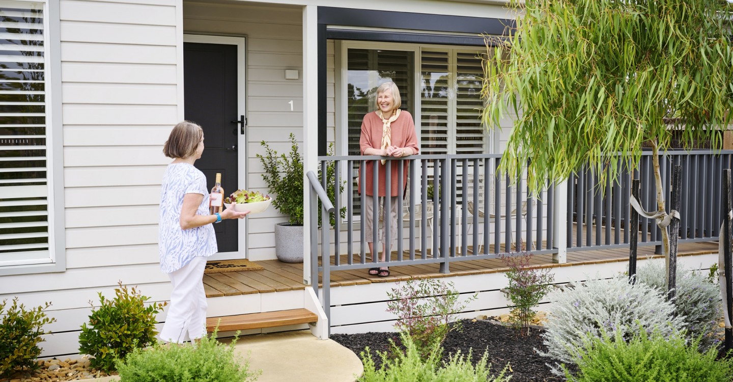 Lifestyle Mount Duneed Visiting neighbour deck
