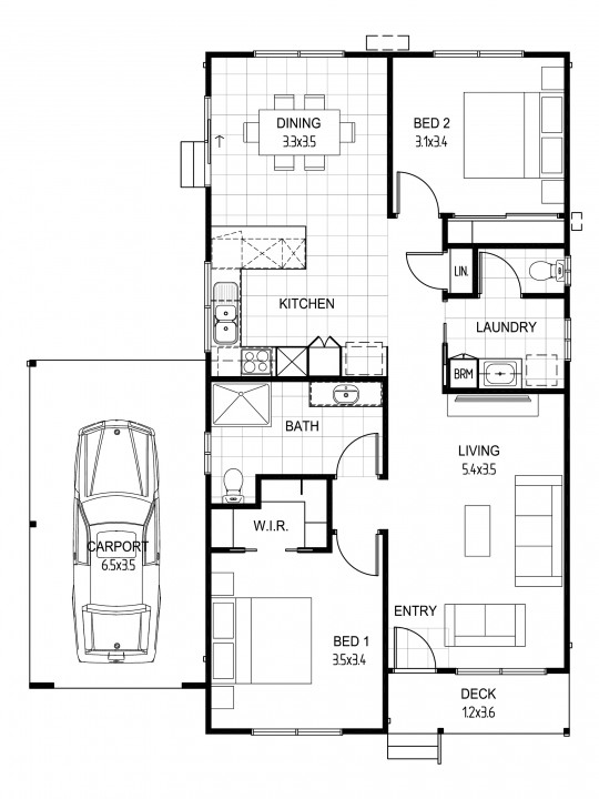 Floorplan eildon left