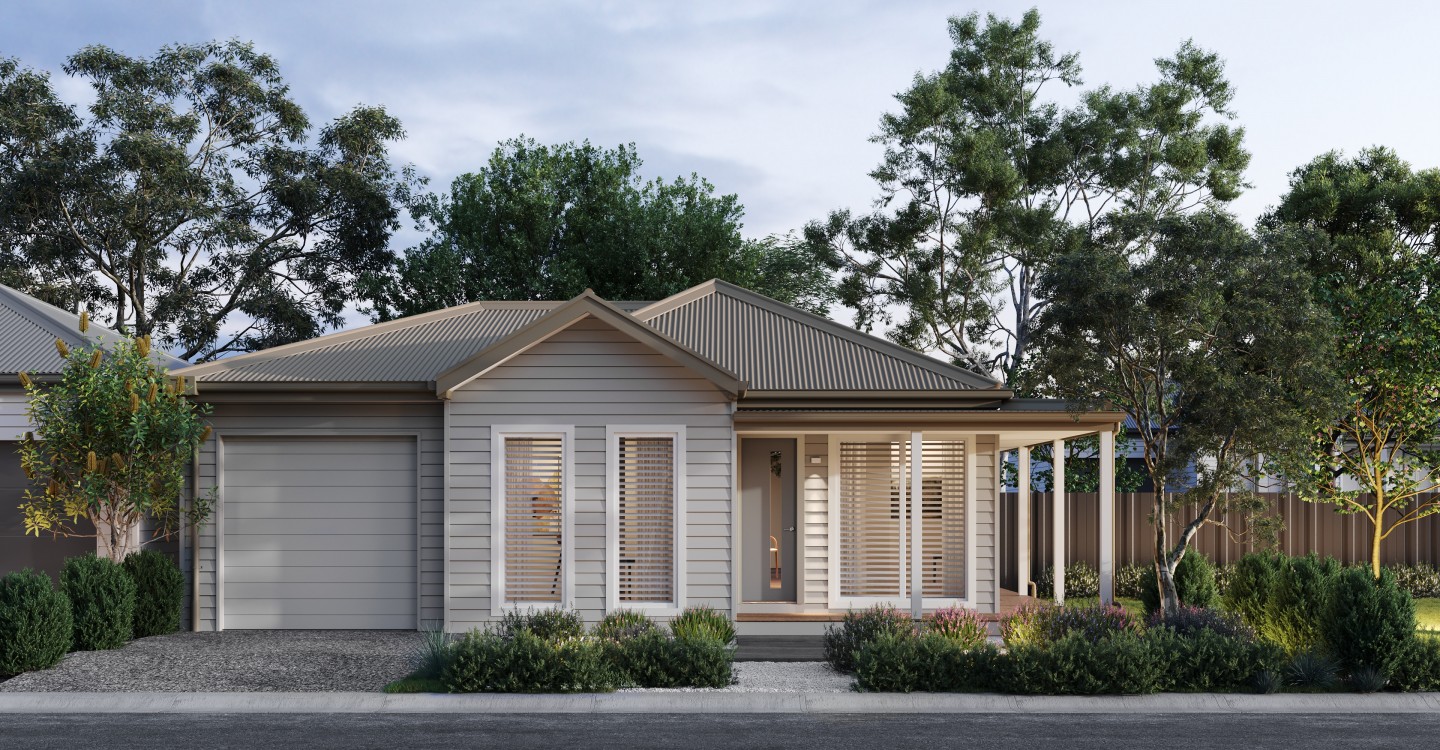 Corner Range TWILIGHT version Ellery Corner Design Facade Cedar Colour Pebble