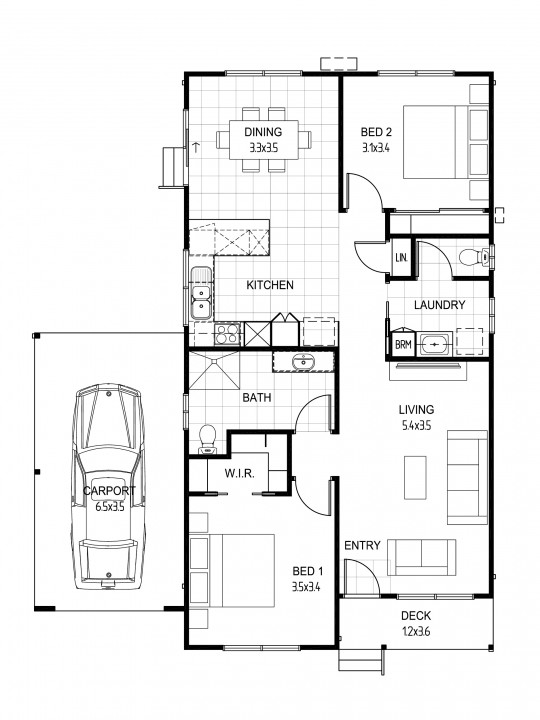 Floorplan eildon elite left