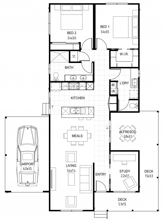Floorplan williams corner left