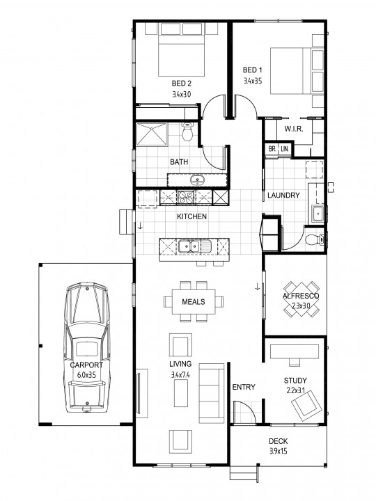 Floorplan fitzroy left