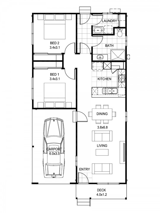 Floorplan wimmera left